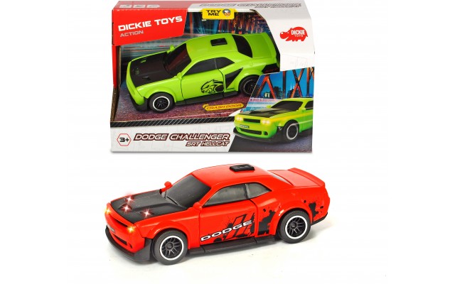 Швидкісний автомобіль Dickie Toys Додж Челленджер зі світлом і звуком 15 см (3752009)