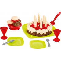 Детский набор посуды Ecoiffier Happy Birthday с тортом (002513)