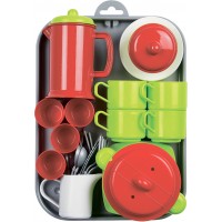 Игрушечная посуда Ecoiffier Chef-Cook с подносом, 32 аксессуары (000972)