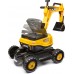 Детский экскаватор Falk 135A JCB с прицепом и каской title=
