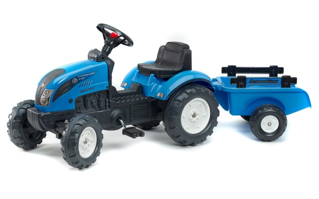 Трактор на педалях Falk 2050C Landini Powermondial с прицепом