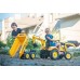 Дитячий трактор на педалях Falk 2086W Komatsu з причіпом, переднім і заднім ковшами title=