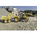 Дитячий трактор на педалях Falk 2086W Komatsu з причіпом, переднім і заднім ковшами title=