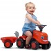 Детский трактор каталка FALK 260C Kubota с прицепом, лопаткой и граблями title=