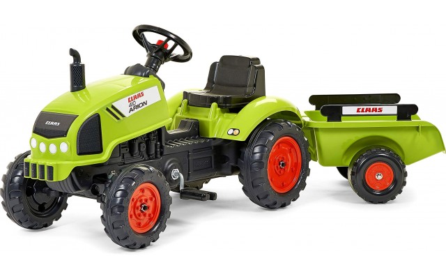 Трактор на педалях Falk 2041C Claas Arion 410 с прицепом