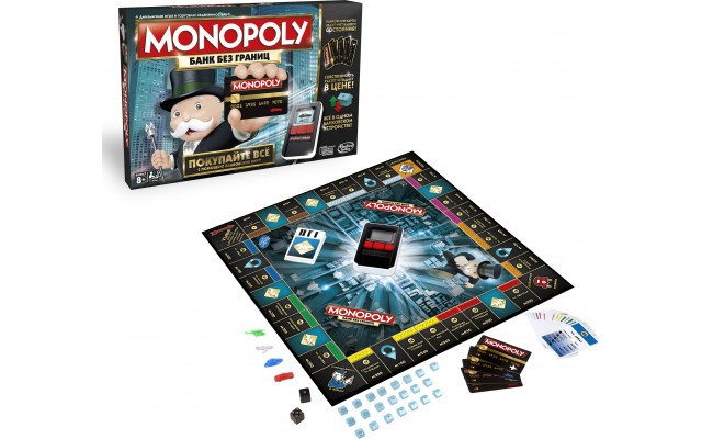 Настільна гра Hasbro Монополія Банкінг з електронним терміналом, російська (B6677)