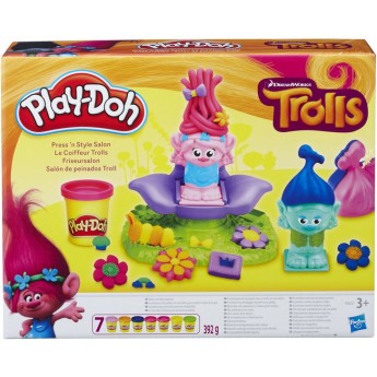 Ігровий набір для ліплення Hasbro Play-Doh Салон тролів (B9027)