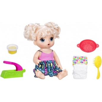 Кукла Hasbro Baby Alive Малышка и лапша, 33 см (C0963)