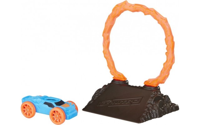 Игровой набор Hasbro Nerf Nitro Машинка с препятствием Flamefury (E0153/E1269)