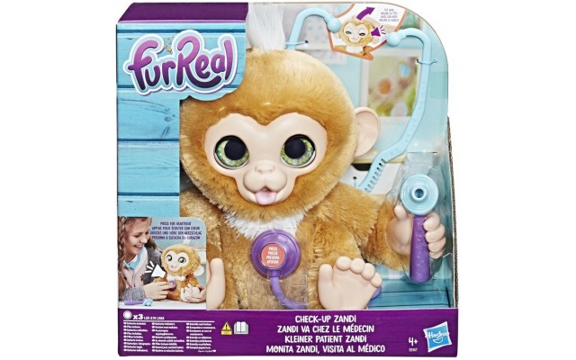 Інтерактивна іграшка Hasbro Furreal Friends Вилікуй Мавпочку Занді, зі звуком (E0367)