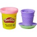 Баночка пластилина Play-Doh с фигуркой-помпой мороженого на крышке (E3365/E3410) title=