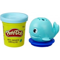 Баночка пластилина Play-Doh с фигуркой-помпой кита на крышке (E3365/E3411)