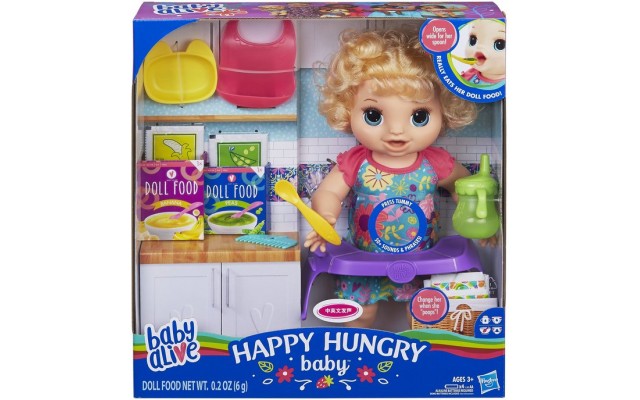 Кукла интерактивная Hasbro Baby Alive Голодный ребенок, 30 см (E4894)