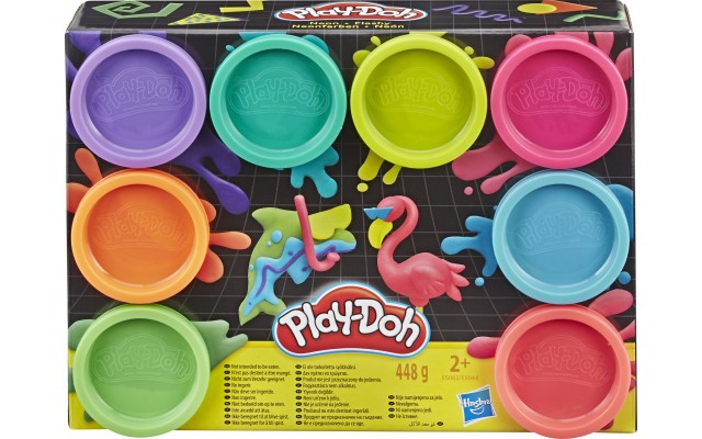 Ігровий набір для ліплення Hasbro Play-Doh Неон, 8 кольорів (E5044/E5063)