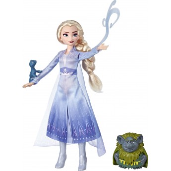 Кукла Hasbro Disney Frozen 2 Эльза, тролль и саламандра (E5496/E6660)