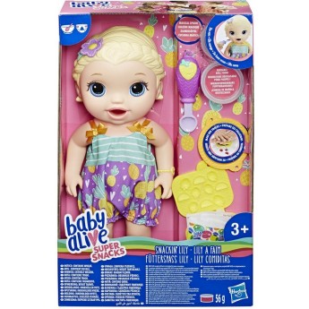 Кукла Hasbro Baby Alive Малышка Лили со снеками, 30 см (E5841)