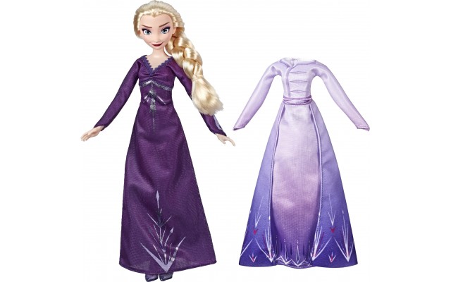 Кукла Hasbro Disney Frozen 2 Эльза с дополнительным нарядом 28 см (E5500/E6907)