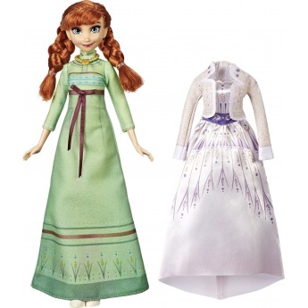 Кукла Hasbro Disney Frozen 2 Анна с дополнительным нарядом, 28 см (E5500/E6908)