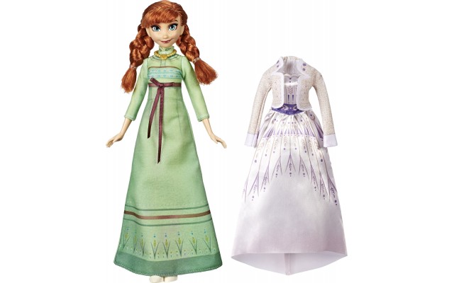 Кукла Hasbro Disney Frozen 2 Анна с дополнительным нарядом, 28 см (E5500/E6908)