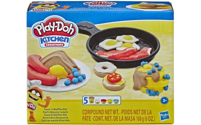 Игровой набор для лепки Hasbro Play-Doh Кухонные принадлежности Тосты и вафли (E7253/E7274)