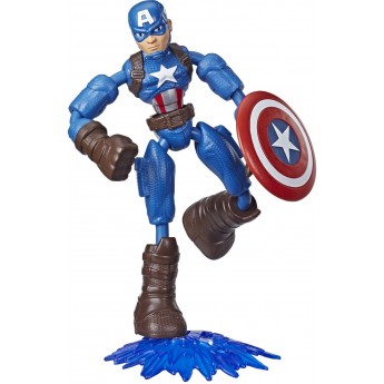 Фигурка Hasbro Avengers Bend end Flex Капитан Америка, 15 см (E7377/E7869)