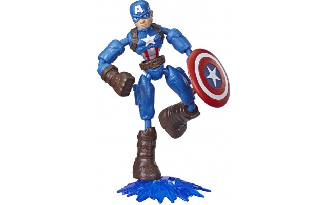Фигурка Hasbro Avengers Bend end Flex Капитан Америка, 15 см (E7377/E7869)