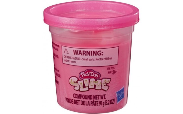 Баночка слайму Hasbro Play-Doh Рожевий металік (E8790/E8808)