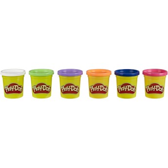 Набір для ліплення Hasbro Play-Doh Rainbow Split and Share Pack, 6 баночок (F0605/F0628)