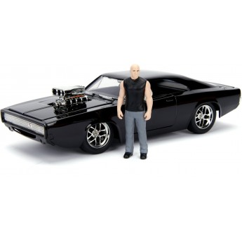 Машинка металлическая Jada Dodge Charger Стрит с фигуркой Доменика Торетто из к/ф "Форсаж" (253205000)