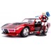Машинка металлическая Jada Chevrolet Corvette Stingray с фигуркой Харли Квинн (253255019) title=
