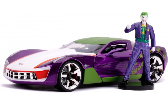 Машинка металлическая Jada Chevrolet Corvette Stingray Концепт с фигуркой Джокер (253255020)
