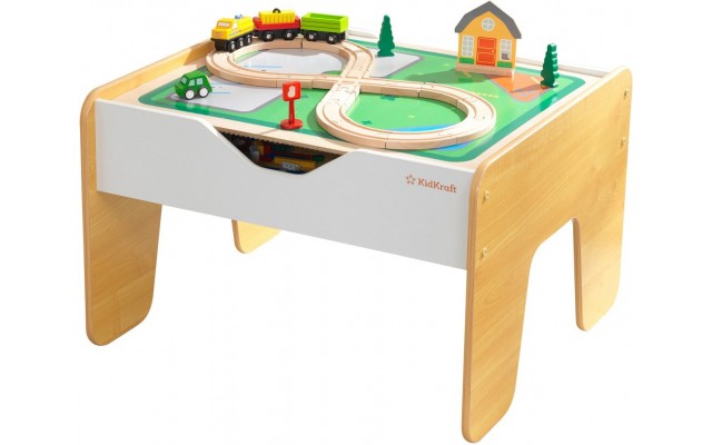 Дерев'яний ігровий стіл KidKraft з дошкою для конструктора 2 в 1 (10039)