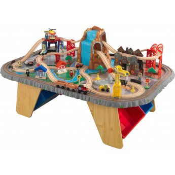 Деревянный игровой стол KidKraft Железная дорога Развязка у водопада (17498)