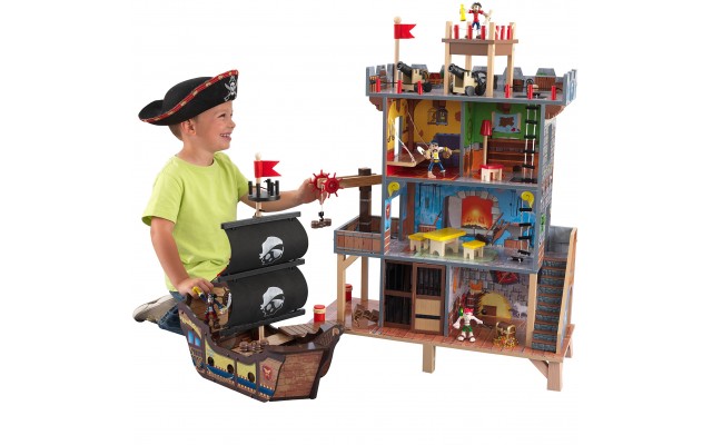 Деревянный игровой набор KidKraft Пиратский форт, звук и свет (63284)