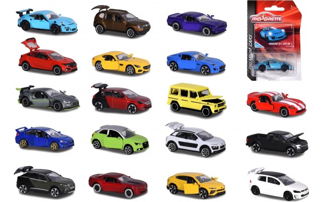 Масштабна модель Majorette Premium 1:64 з карткою, 18 видів (2053052)