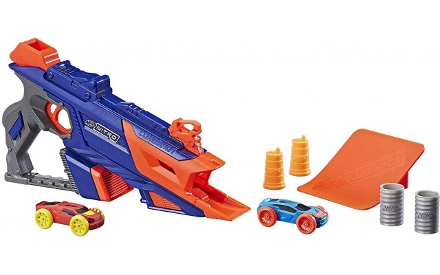Ігровий набір Hasbro Nerf Nitro Пусковий пристрій Longshot Smash з 2 машинками (C0784)