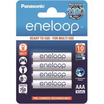 Аккумуляторы Panasonic Eneloop ААА 750 мАч Ni-MH 4 шт. (BK-4MCCE/4BE)