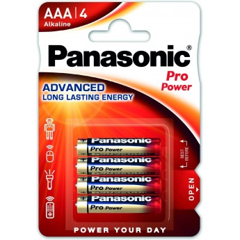 Батарейки Panasonic PRO POWER AAA щелочные 4 шт. (LR03XEG/4BP)