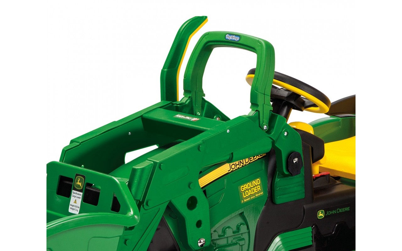 Електромобіль трактор John Deere Ground Loader з навантажувачем Peg-Perego (OR 0068)