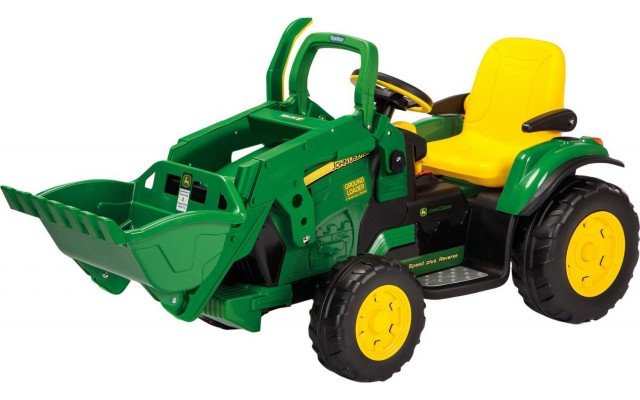Електромобіль трактор John Deere Ground Loader з навантажувачем Peg-Perego (OR 0068)