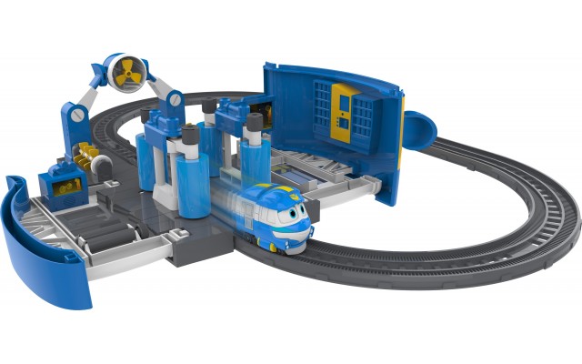 Ігровий набір Silverlit Robot Trains Мийка Кея з рейками і звуком (80171)