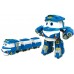 Игрушка Silverlit Robot Trains паровоз трансформер Кей с двумя вагонами (80177) title=