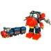 Игрушка Silverlit Robot Trains паровоз трансформер Виктор с двумя вагонами (80186) title=