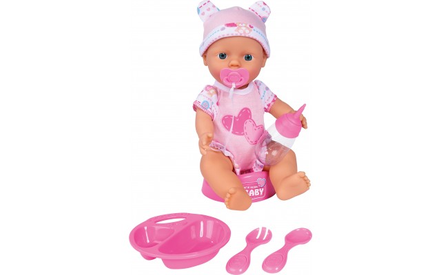 Пупс New Born Baby Уход за малышом, с аксессуарами (5030005)