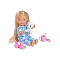 Кукла Simba Эви Вечерняя сказка в пижаме, с игрушкой и аксессуарами (5733406)