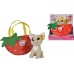 Игрушка собачка Chi Chi Love Чихуахуа Фэшн Фруктовая мода Клубника с сумочкой Simba 18 см (5893156) title=