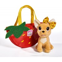 Игрушка собачка Chi Chi Love Чихуахуа Фэшн Фруктовая мода Клубника с сумочкой Simba 18 см (5893156)