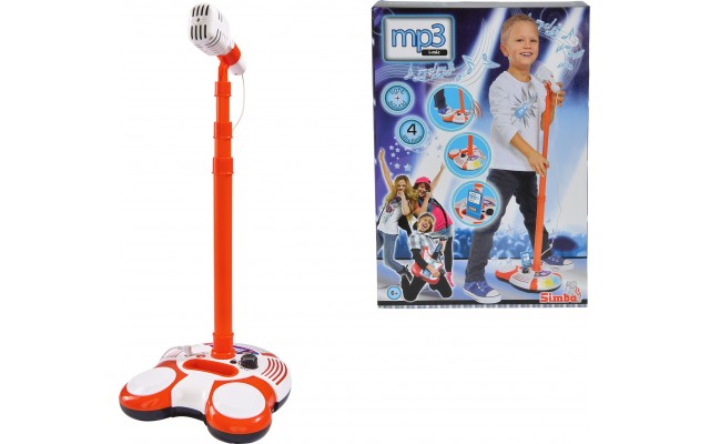 Дитячий музичний Мікрофон Simba 102 см зі світлом і звуком (6837816)