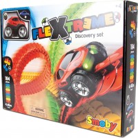 Игровой набор Smoby Гибкий трек Флекстрим 440 см с машинкой и световыми эффектами (180902)