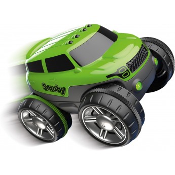Машинка до треку Smoby Флекстрім зі знімним корпусом, світлом та звуком, зелена (180905WEB)